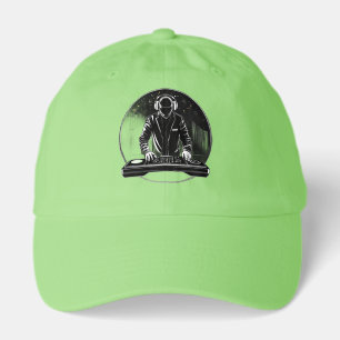 Minimal Faceless DJ Line Logo T-Shirt Hat