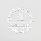 Minimal Family Name Wedding Monogram Initials 