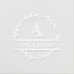 Minimal Family Name Wedding Monogram Initials  Embosser<br><div class="desc">Can be fully customized to suit your needs.
© Gorjo Designs. Made for you via the Zazzle platform. 

// Need help customizing your design? Got other ideas? Feel free to contact me (Zoe) directly.</div>