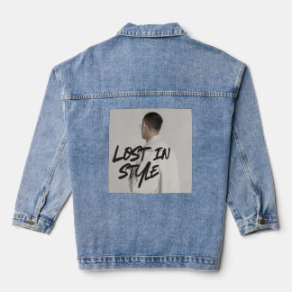 Minimal Fashion Quote Denim Jacket