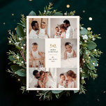Minimal Faux Foil Bow Six Photo Collage Christmas Holiday Card<br><div class="desc">Celebrate the season with understated elegance. This Modern Minimal Bow Six-Photo Holiday Card features a clean layout with room for six cherished family photos and a refined faux-foil bow accent. The neutral background and balanced typography create a timeless design that feels both warm and modern. The back of the card...</div>