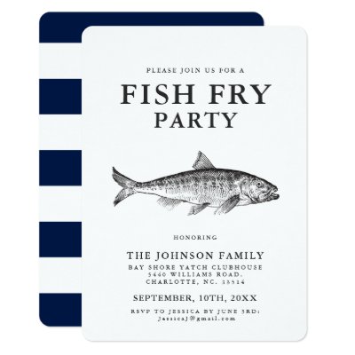 Fish Fry Party Invitations Zazzle Com