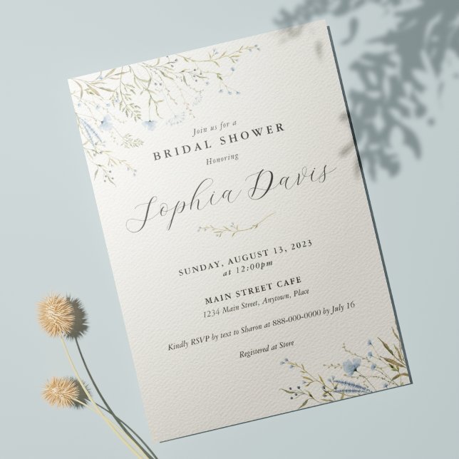 Minimal Floral Bridal Shower Invitation (Creator Uploaded)