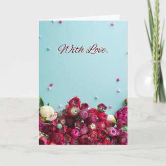 Minimal Floral Greeting Card – With Love Botanical