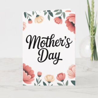 Minimal Floral Mother’s Day Greeting Card