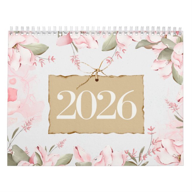 Minimal Floral Quote Calendar (Cover)