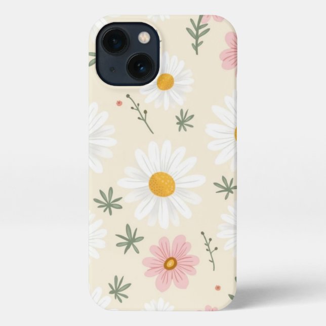 Minimal Floral Summer Pattern Phone Case  (Back)