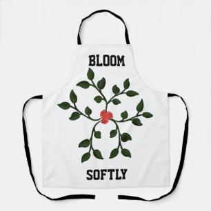 Minimal Floral Vine Elegant botanical Design Apron