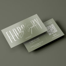 Minimal Florist Floral Artist Sage
