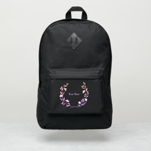 Minimal Flower Port Authority Backpack
