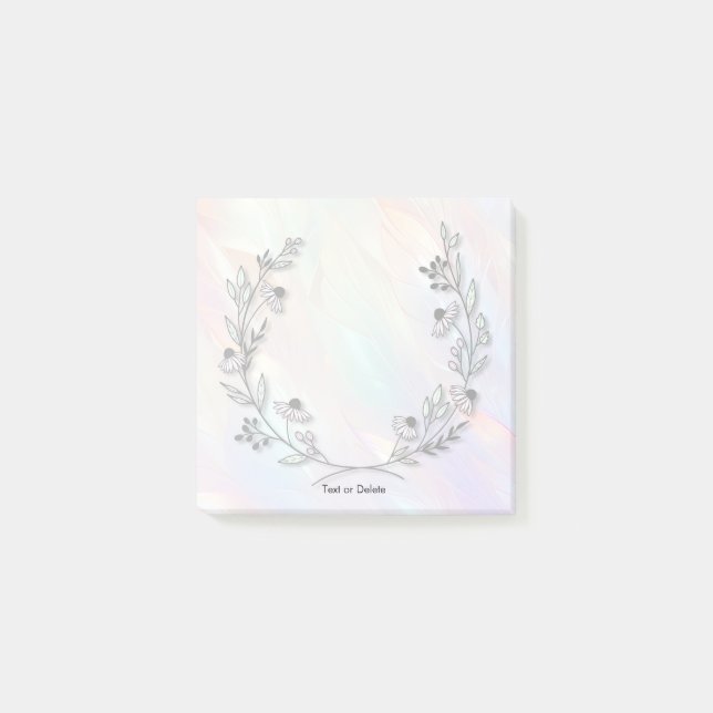 Minimal Flower Post it Notes (Front)