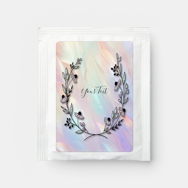 Minimal Flower Tea Bag Drink Mix (Front)