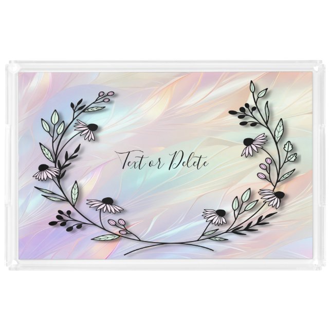 Minimal Flower Vanity Tray (Front)