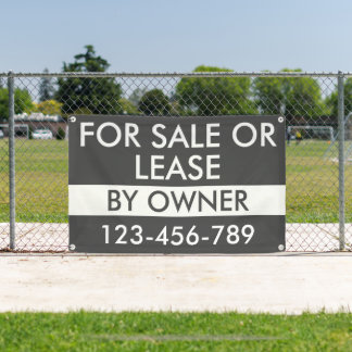 Minimal For Sale or Lease by Owner Broker Banner
