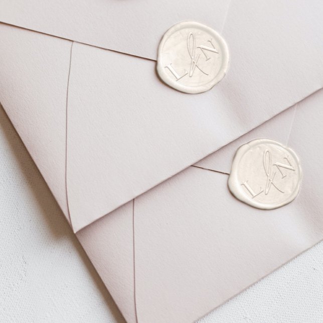 Minimal Formal Wedding Simple  Wax Seal Sticker (Creator Uploaded)