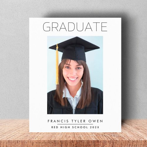 Minimal Frame 2024 GRADUATE High School Photo Anno