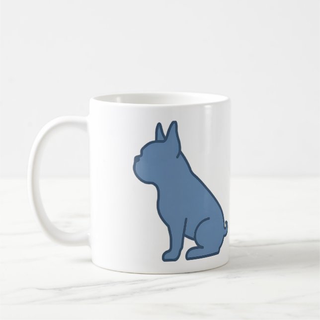 Minimal French Bulldog Design Coffee Mug (Left)
