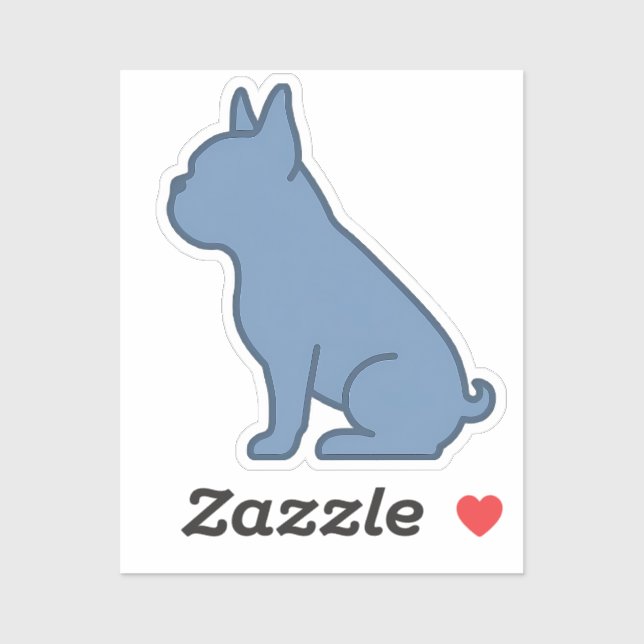 Minimal French Bulldog Design Sticker (Sheet)