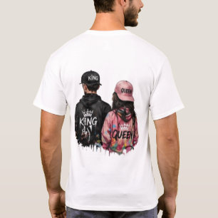 Minimal Front Logo Back Print T-Shirt Good Vibes
