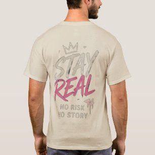 Minimal Front Logo Back Print T-Shirt Good Vibes
