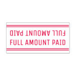 [ Thumbnail: Minimal "Full Amount Paid" Rubber Stamp ]