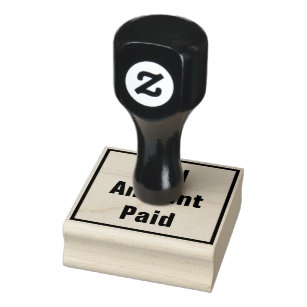 Minimal "Full Amount Paid" Rubber Stamp