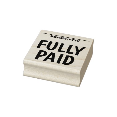 Minimal FULLY PAID Rubber Stamp