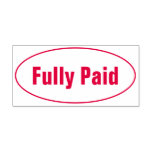[ Thumbnail: Minimal "Fully Paid" Rubber Stamp ]