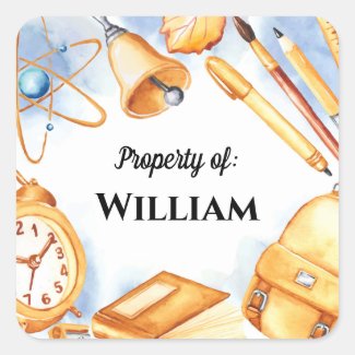 Minimal Fun Back to School Kids Name Personalized
