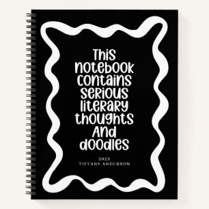 Minimal Funny Book Club Personalized Name Year