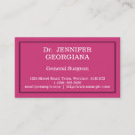 [ Thumbnail: Minimal General Surgeon Business Card ]