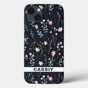 Minimal Gentle Colorful Garden Wildflowers Nursery iPhone 13 Case