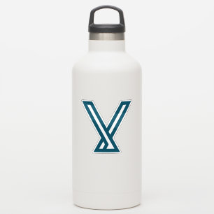 Minimal Geometric Mountain Letter V Sticker
