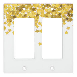 Minimal Glitter Light Switch Covers