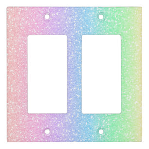 Minimal Glitter Light Switch Covers