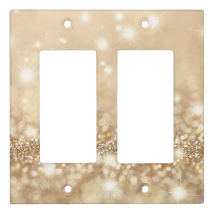 Minimal Glitter Light Switch Covers