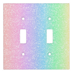 Minimal Glitter Light Switch Covers