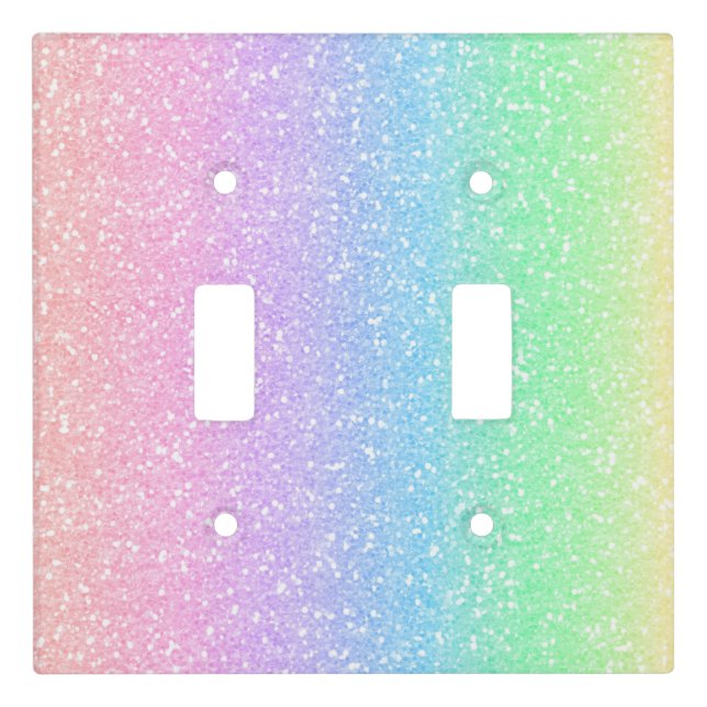 Minimal Glitter Light Switch Covers (Front)