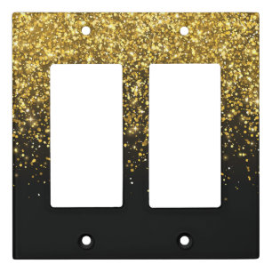 Minimal Glitter Light Switch Covers