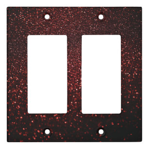 Minimal Glitter Light Switch Covers
