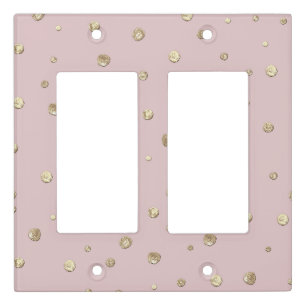 Minimal Glitter Light Switch Covers