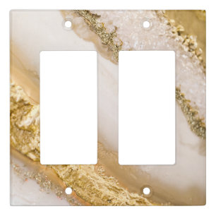 Minimal Glitter Light Switch Covers