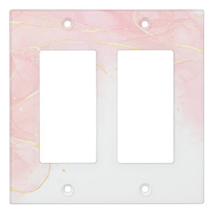 Minimal Glitter Light Switch Covers