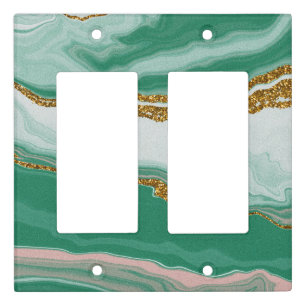 Minimal Glitter Light Switch Covers
