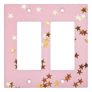 Minimal Glitter Light Switch Covers