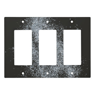 Minimal Glitter Light Switch Covers