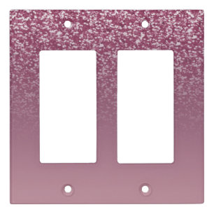 Minimal Glitter Light Switch Covers