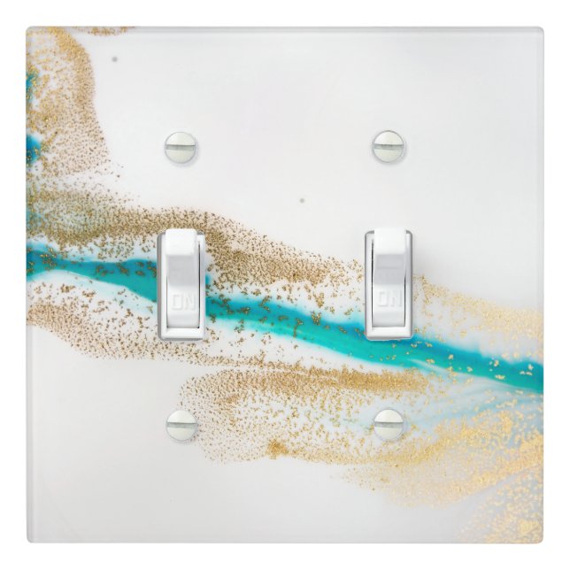 Minimal Glitter Light Switch Covers (In Situ)