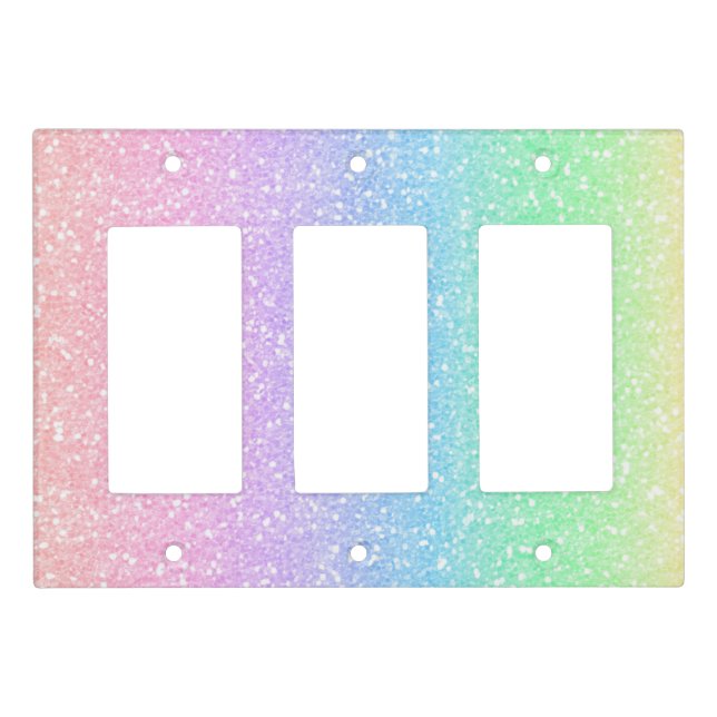 Minimal Glitter Light Switch Covers (Front)