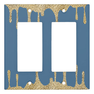 Minimal Glitter Light Switch Covers